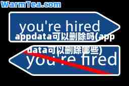 appdata可以删除吗(appdata可以删除哪些)
