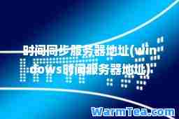 时间同步服务器地址(windows时间服务器地址)