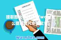 提取图片中的文字(word怎么提取图片中的文字)