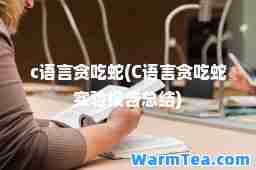 c语言贪吃蛇(C语言贪吃蛇实验报告总结)