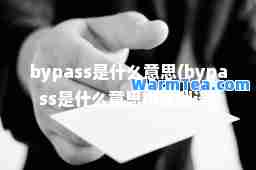 bypass是什么意思(bypass是什么意思中文翻译)