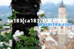 ca183(ca1837航班动态查询)
