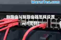 新路由3(新路由器怎样设置wifi密码)