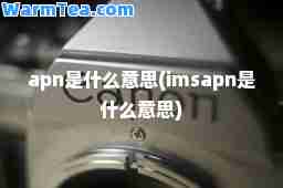 apn是什么意思(imsapn是什么意思)