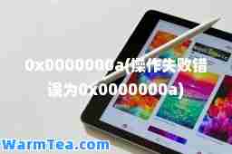 0x0000000a(操作失败错误为0x0000000a)