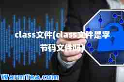 class文件(class文件是字节码文件吗)