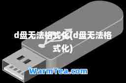 d盘无法格式化(d盘无法格式化)
