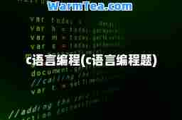 c语言编程(c语言编程题)