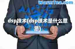 dsp技术(dsp技术是什么意思)