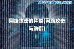 网络攻击的种类(网络攻击与防御)