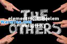 element什么意思(element指什么)