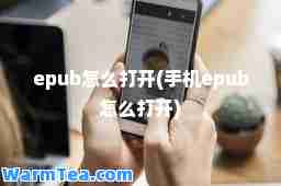 epub怎么打开(手机epub怎么打开)