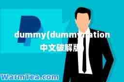 dummy(dummynation中文破解版)