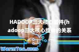 HADOOP三大核心组件(hadoop三大核心组件的关系)