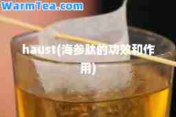 haust(海参肽的功效和作用)