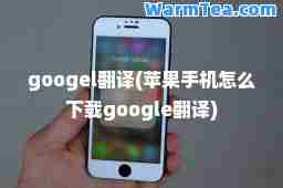googel翻译(苹果手机怎么下载google翻译)