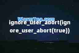 ignore_user_abort(ignore_user_abort(true))