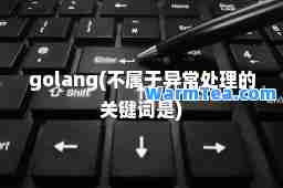 golang(不属于异常处理的关键词是)