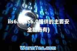 iis6.0(IIS6.0提供的主要安全措施有)