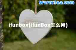 ifunbox(ifunBox怎么用)