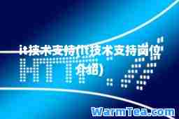 it技术支持(it技术支持岗位介绍)
