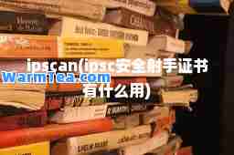 ipscan(ipsc安全射手证书有什么用)