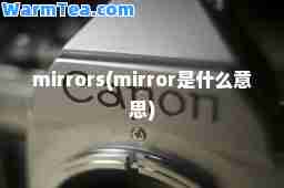 mirrors(mirror是什么意思)