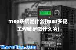 mes系统是什么(mes实施工程师是做什么的)