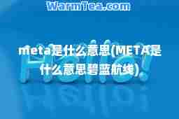meta是什么意思(META是什么意思碧蓝航线)