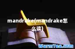 mandrake(mandrake怎么读)