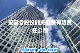 安徽省皖投融资担保有限责任公司