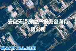 安徽天泽房地产投资咨询有限公司