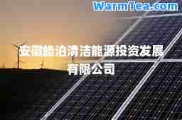安徽皓泊清洁能源投资发展有限公司