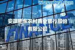 安徽肥东农村商业银行股份有限公司