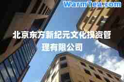 北京东方新纪元文化投资管理有限公司