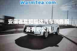 安徽省易和福达汽车销售服务有限公司