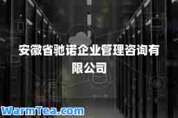 安徽省驰诺企业管理咨询有限公司