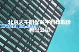 北京大千阳光数字科技股份有限公司