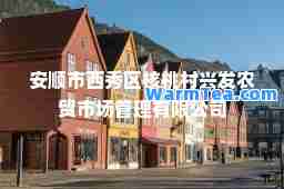 安顺市西秀区核桃村兴发农贸市场管理有限公司