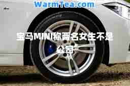 宝马MINI称两名女生不是公司