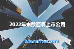 2022年东数西算上市公司