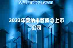 2023年碳纳米管概念上市公司