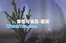 傲慢与偏见-歌词