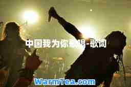 中国我为你歌唱-歌词
