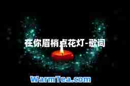 在你眉梢点花灯-歌词