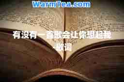 有没有一首歌会让你想起我-歌词