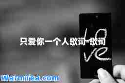 只爱你一个人歌词-歌词