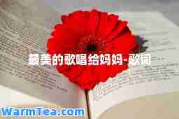 最美的歌唱给妈妈-歌词