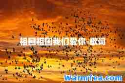 祖国祖国我们爱你-歌词
