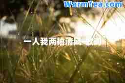 一人我两袖清风-歌词